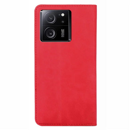 For Xiaomi Redmi K60 Ultra / 13T / 13T Pro Case Magnetic Auto-absorbed Skin-touch Flip Stand PU Leather Cell Phone Cover with Card Slots