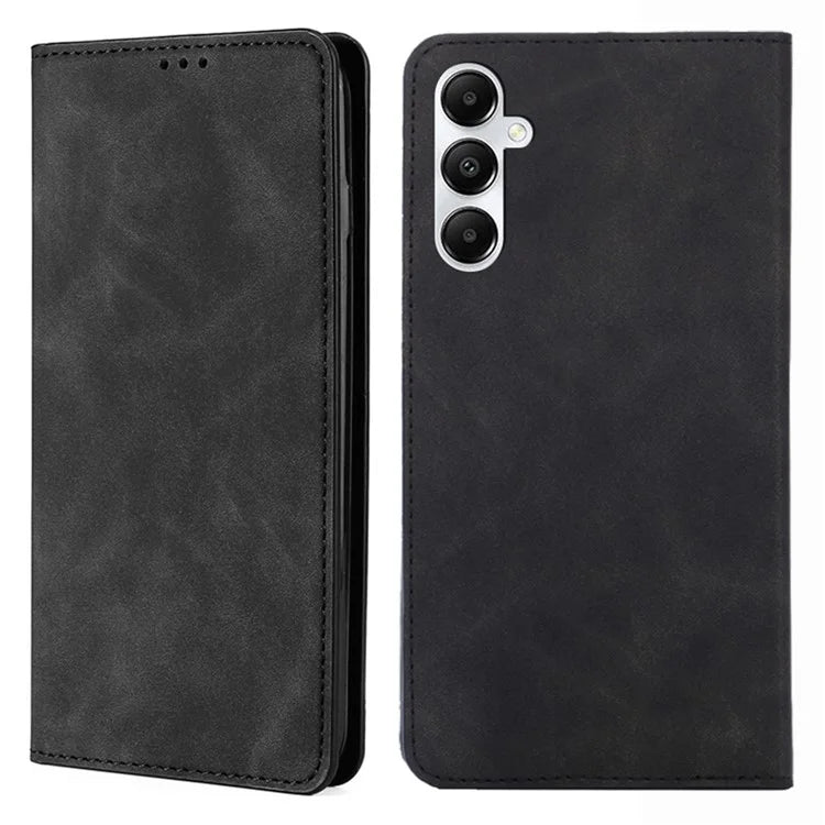 For Samsung Galaxy A05s 4G Case Skin-touch PU Leather Flip Stand Smart Phone Cover with Card Slots