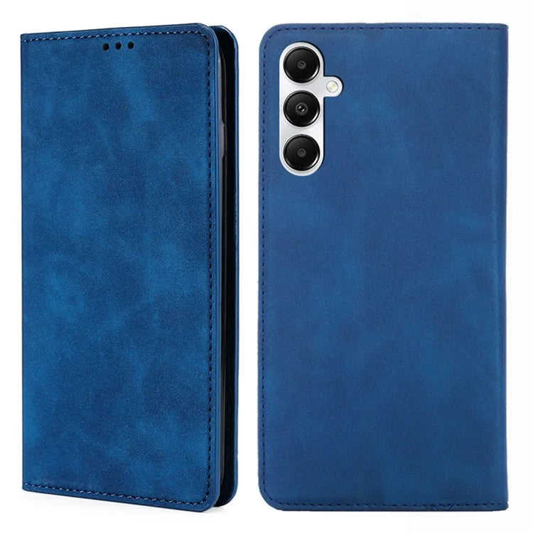 For Samsung Galaxy A05s 4G Case Skin-touch PU Leather Flip Stand Smart Phone Cover with Card Slots