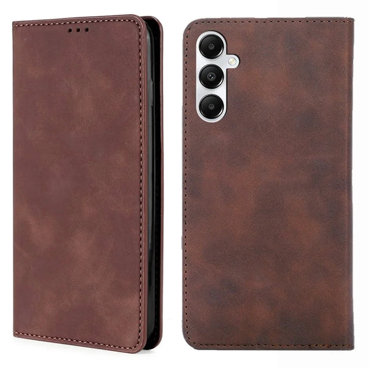 For Samsung Galaxy A05s 4G Case Skin-touch PU Leather Flip Stand Smart Phone Cover with Card Slots