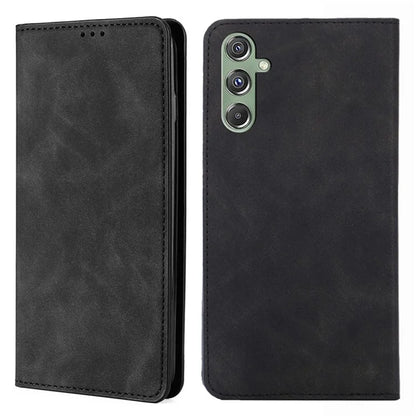 For Samsung Galaxy M34 5G / F34 5G Case PU Leather Soft Skin-touch Flip Stand Cover with Card Slots