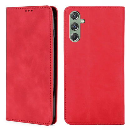 For Samsung Galaxy M34 5G / F34 5G Case PU Leather Soft Skin-touch Flip Stand Cover with Card Slots