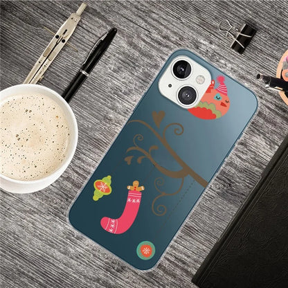 For iPhone 15 Plus Case Christmas Pattern Printing Soft TPU Phone Cover