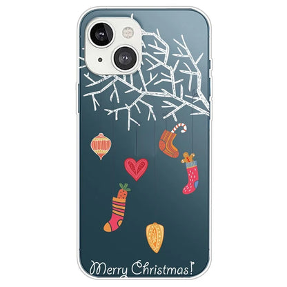 For iPhone 15 Plus Case Christmas Pattern Printing Soft TPU Phone Cover