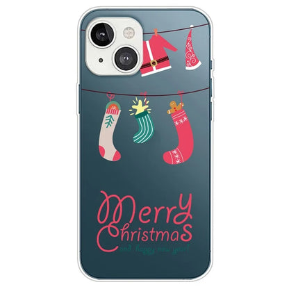 For iPhone 15 Plus Case Christmas Pattern Printing Soft TPU Phone Cover