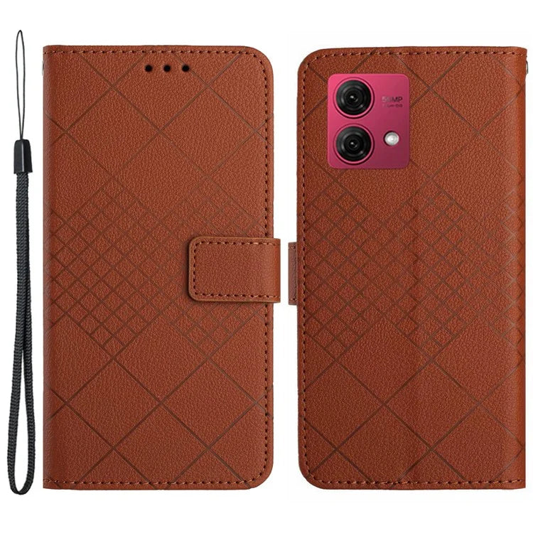 HT06 For Motorola Moto G84 5G Case Litchi Texture Wallet Leather Phone Cover