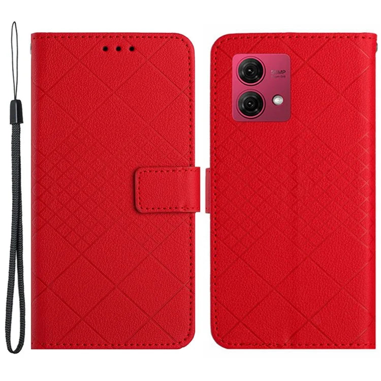 HT06 For Motorola Moto G84 5G Case Litchi Texture Wallet Leather Phone Cover