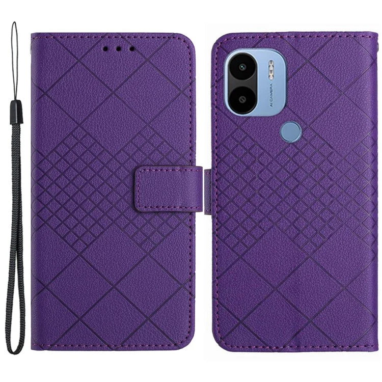 HT06 For Xiaomi Redmi A1+ 4G / A2+ 4G / Poco C50 4G / C51 4G Case PU Leather Wallet Stand Cover