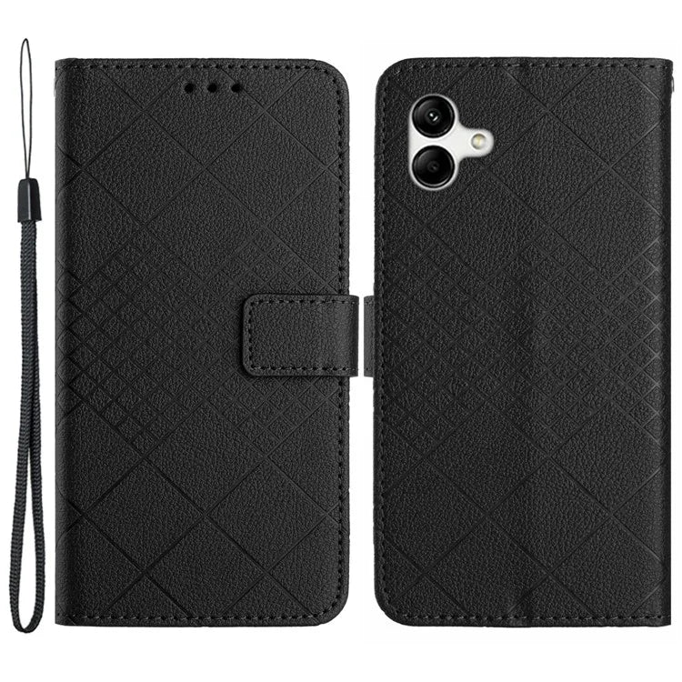 HT06 For Samsung Galaxy A05 4G Case Wallet Leather Imprinted Phone Cover