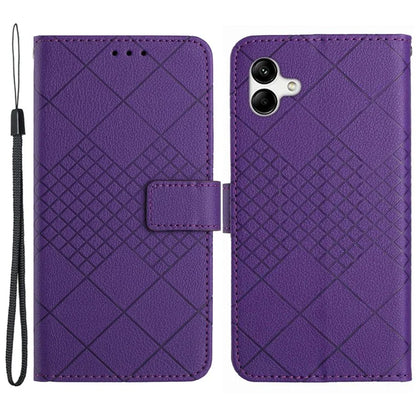 HT06 For Samsung Galaxy A05 4G Case Wallet Leather Imprinted Phone Cover