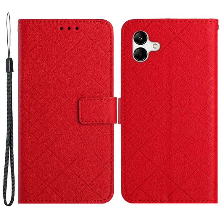 HT06 For Samsung Galaxy A05 4G Case Wallet Leather Imprinted Phone Cover