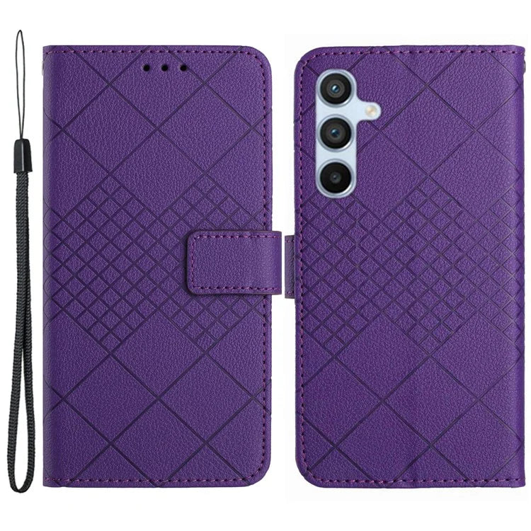 HT06 For Samsung Galaxy S24+ Leather Case Litchi Texture Wallet Phone Cover