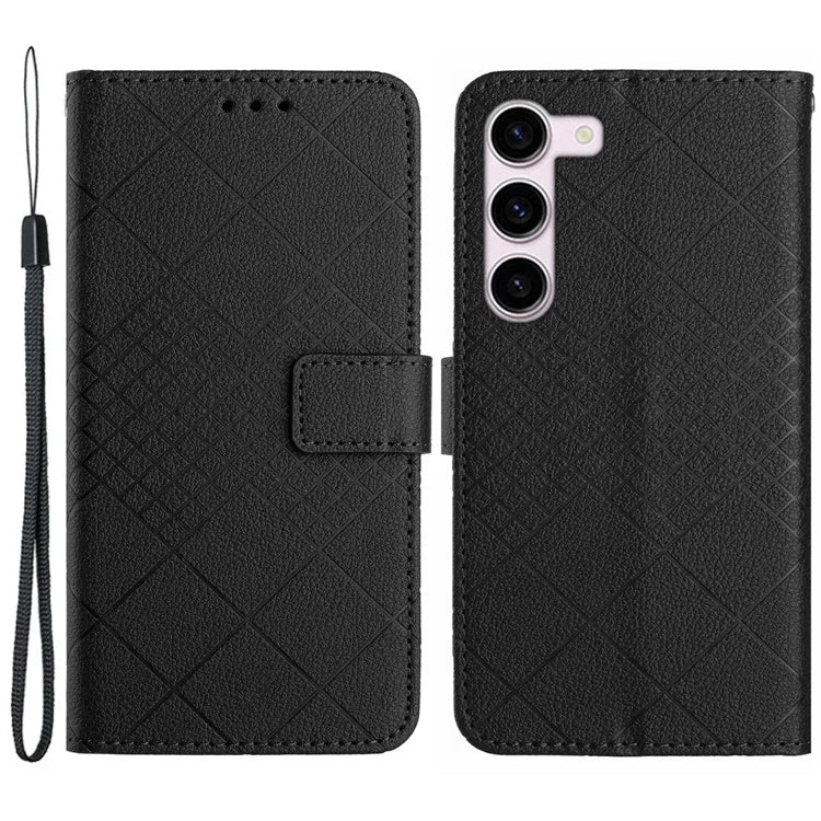 HT06 For Samsung Galaxy S23+ Case Magnetic Clasp Wallet Phone Cover