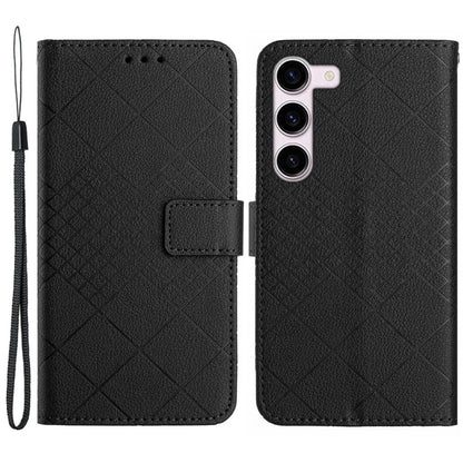 HT06 For Samsung Galaxy S23+ Case Magnetic Clasp Wallet Phone Cover