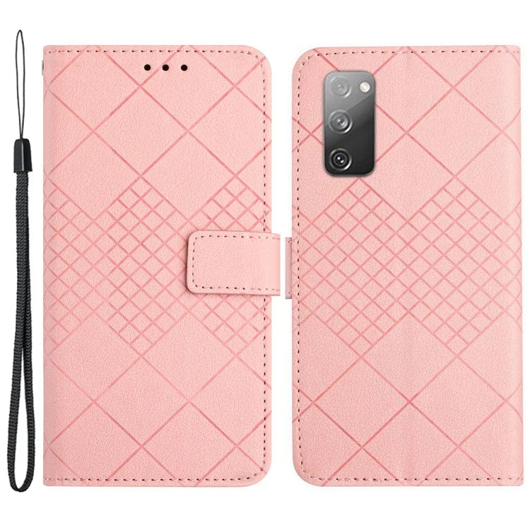 HT06 For Samsung Galaxy S20 FE 4G / FE 5G / S20 Lite / S20 FE 2022 Case Soft PU Leather Phone Cover
