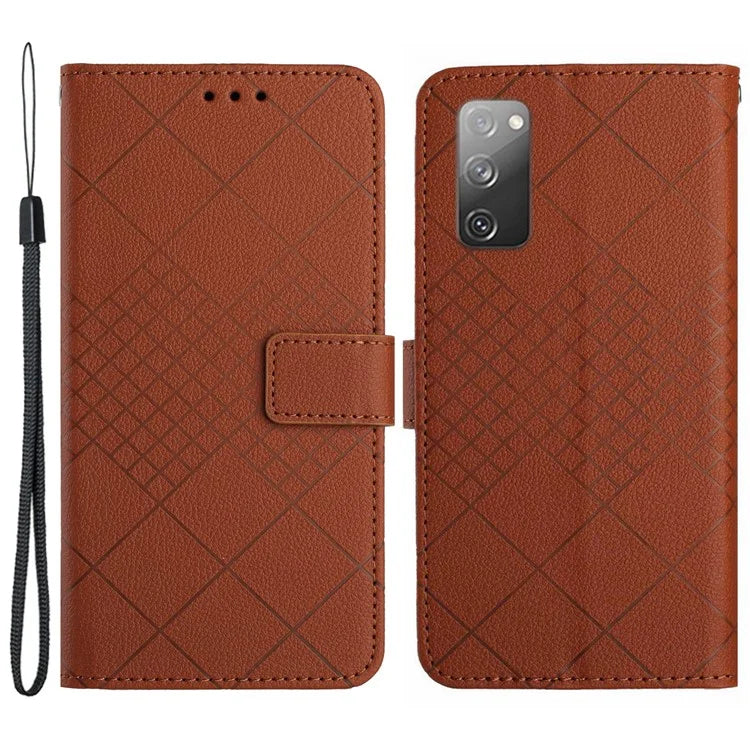 HT06 For Samsung Galaxy S20 FE 4G / FE 5G / S20 Lite / S20 FE 2022 Case Soft PU Leather Phone Cover