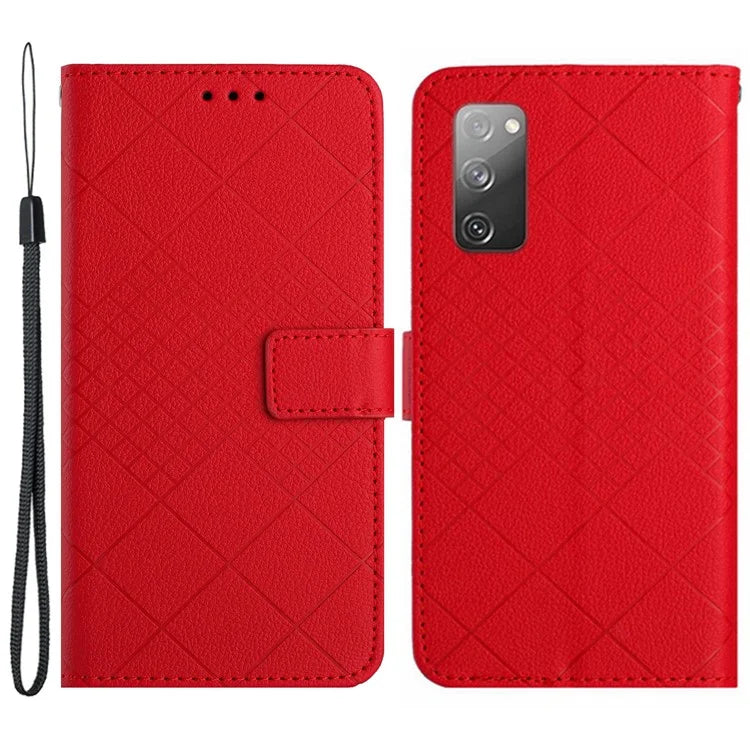 HT06 For Samsung Galaxy S20 FE 4G / FE 5G / S20 Lite / S20 FE 2022 Case Soft PU Leather Phone Cover