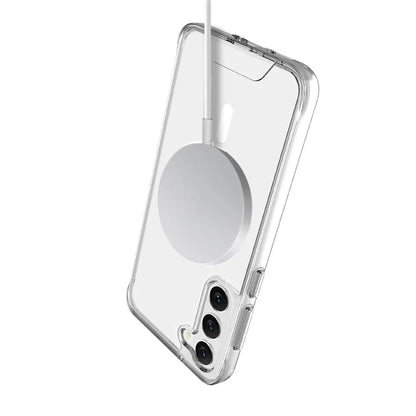 For Samsung Galaxy S23 Case Compatible with MagSafe Military Grade TPU+PC Clear Phone Cover