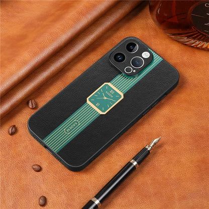 KADEM For iPhone 14 Pro Electroplating Case PU+TPU+Acrylic Shockproof Phone Protector