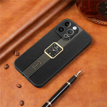 KADEM For iPhone 14 Pro Electroplating Case PU+TPU+Acrylic Shockproof Phone Protector