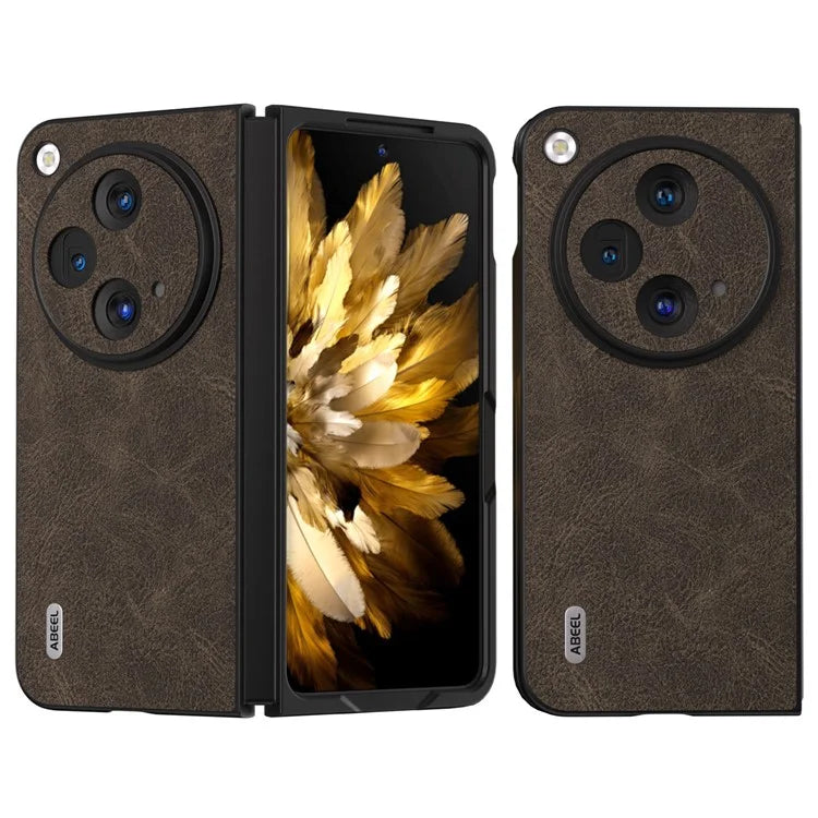 ABEEL For OnePlus Open Case PU Leather Litchi Texture Phone Back Cover