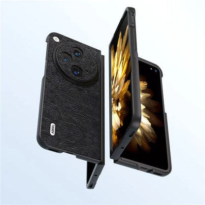 ABEEL For OnePlus Open Case PU Leather Retro Litchi Texture Phone Back Shell