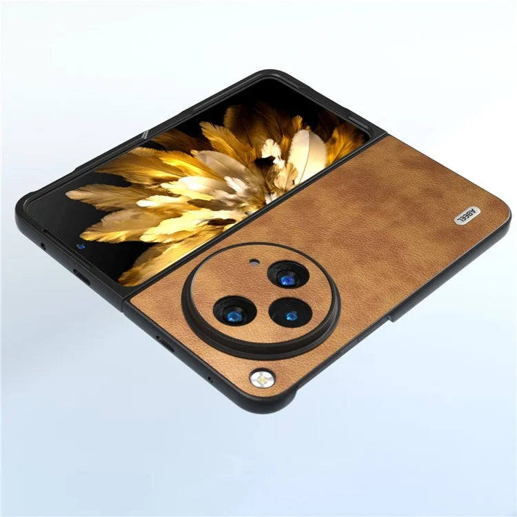ABEEL For OnePlus Open Case PU Leather Retro Litchi Texture Phone Back Shell
