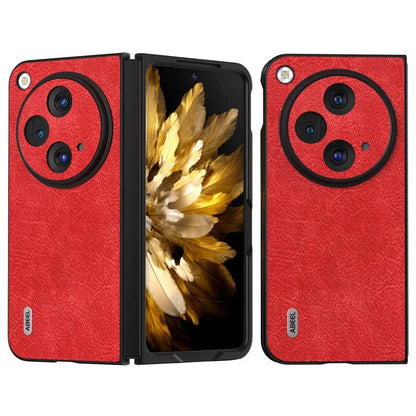 ABEEL For OnePlus Open Case PU Leather Retro Litchi Texture Phone Back Shell