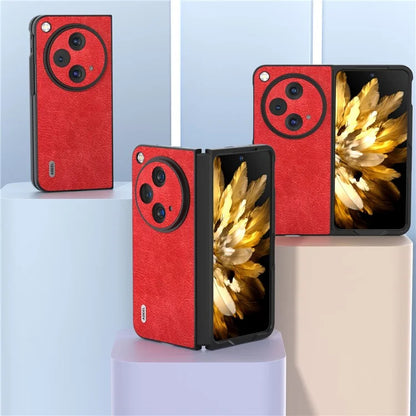 ABEEL For OnePlus Open Case PU Leather Retro Litchi Texture Phone Back Shell