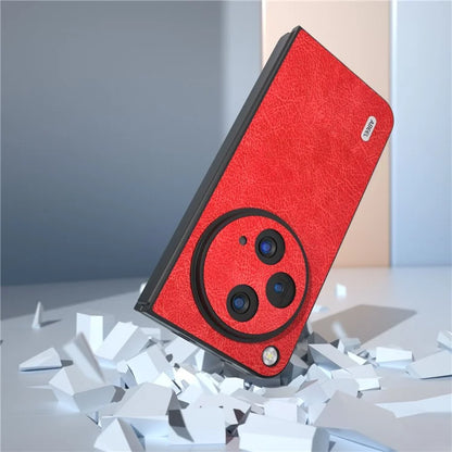 ABEEL For OnePlus Open Case PU Leather Retro Litchi Texture Phone Back Shell