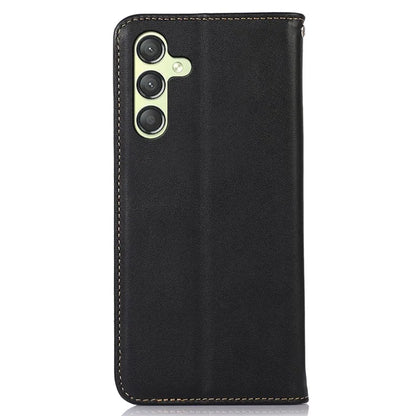 KHAZNEH For Samsung Galaxy A25 5G (Global) (161.0 x 76.5 x 8.3mm) Case Genuine Cow Leather Wallet Phone Cover