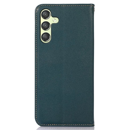 KHAZNEH For Samsung Galaxy A25 5G (Global) (161.0 x 76.5 x 8.3mm) Case Genuine Cow Leather Wallet Phone Cover