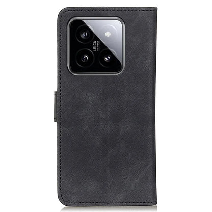 KHAZNEH For Xiaomi 14 Pro Case PU Leather Vintage Stand Phone Cover