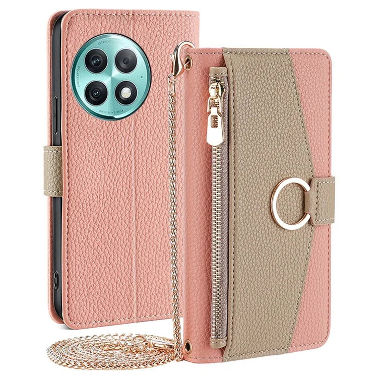 For OnePlus Ace 2 Pro 5G Case PU Leather Stand Makeup Mirror Cover