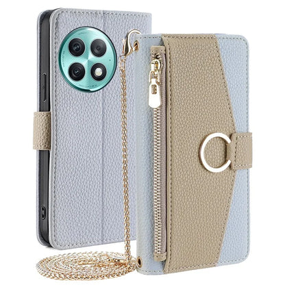 For OnePlus Ace 2 Pro 5G Case PU Leather Stand Makeup Mirror Cover