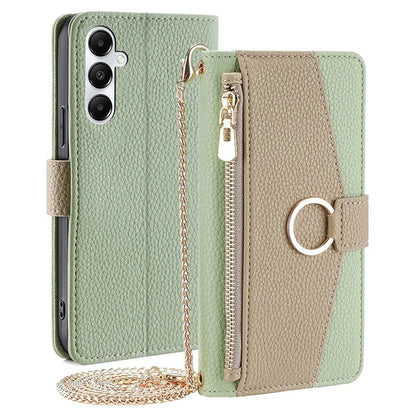 For Samsung Galaxy A05s 4G Case PU Leather Flip Cover with Makeup Mirror