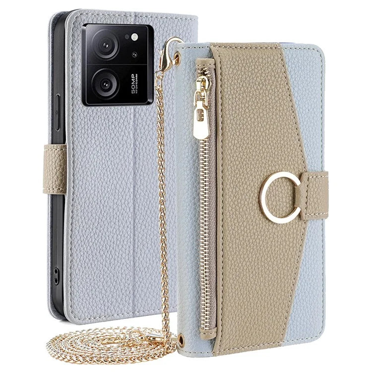 For Xiaomi Redmi K60 Ultra / 13T / 13T Pro Case PU Leather Flip Makeup Mirror Cell Phone Cover