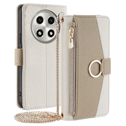 For Oppo A2 Pro 5G Case PU Leather Wallet Phone Cover with Makeup Mirror