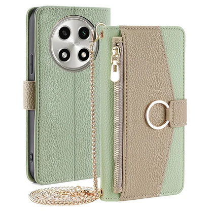 For Oppo A2 Pro 5G Case PU Leather Wallet Phone Cover with Makeup Mirror