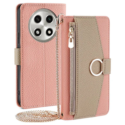For Oppo A2 Pro 5G Case PU Leather Wallet Phone Cover with Makeup Mirror