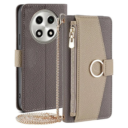 For Oppo A2 Pro 5G Case PU Leather Wallet Phone Cover with Makeup Mirror