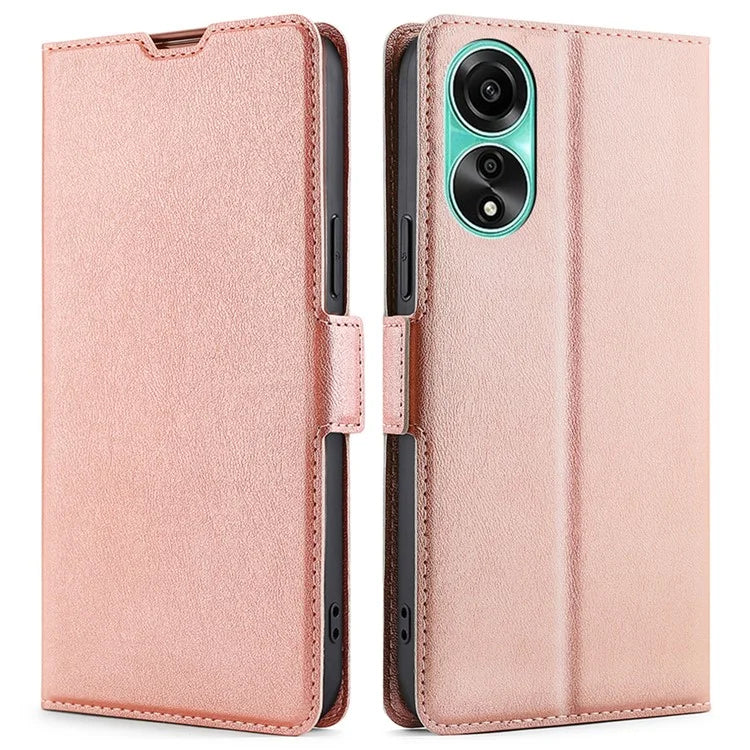 For Oppo A78 4G Case Scratch-resistant Leather Card Slot Phone Cover