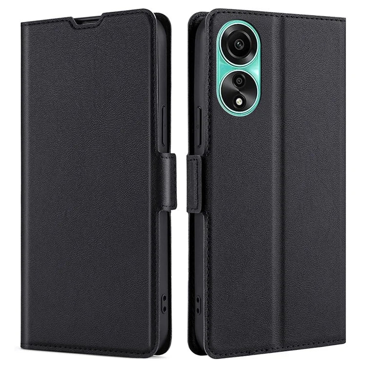 For Oppo A78 4G Case Scratch-resistant Leather Card Slot Phone Cover