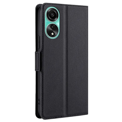 For Oppo A78 4G Case Scratch-resistant Leather Card Slot Phone Cover