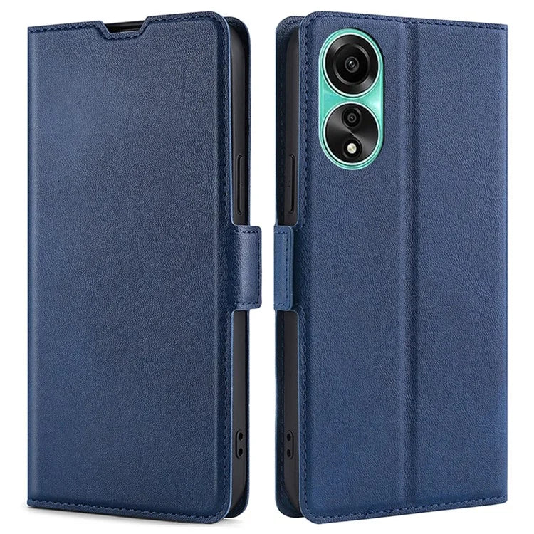 For Oppo A78 4G Case Scratch-resistant Leather Card Slot Phone Cover
