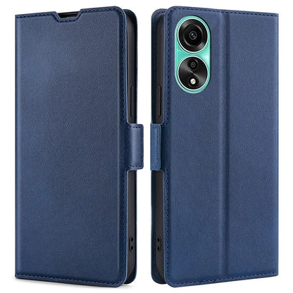 For Oppo A78 4G Case Scratch-resistant Leather Card Slot Phone Cover