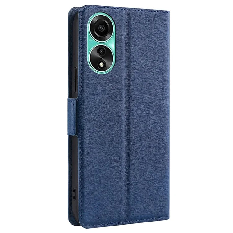 For Oppo A78 4G Case Scratch-resistant Leather Card Slot Phone Cover