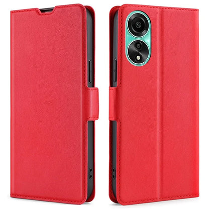 For Oppo A78 4G Case Scratch-resistant Leather Card Slot Phone Cover