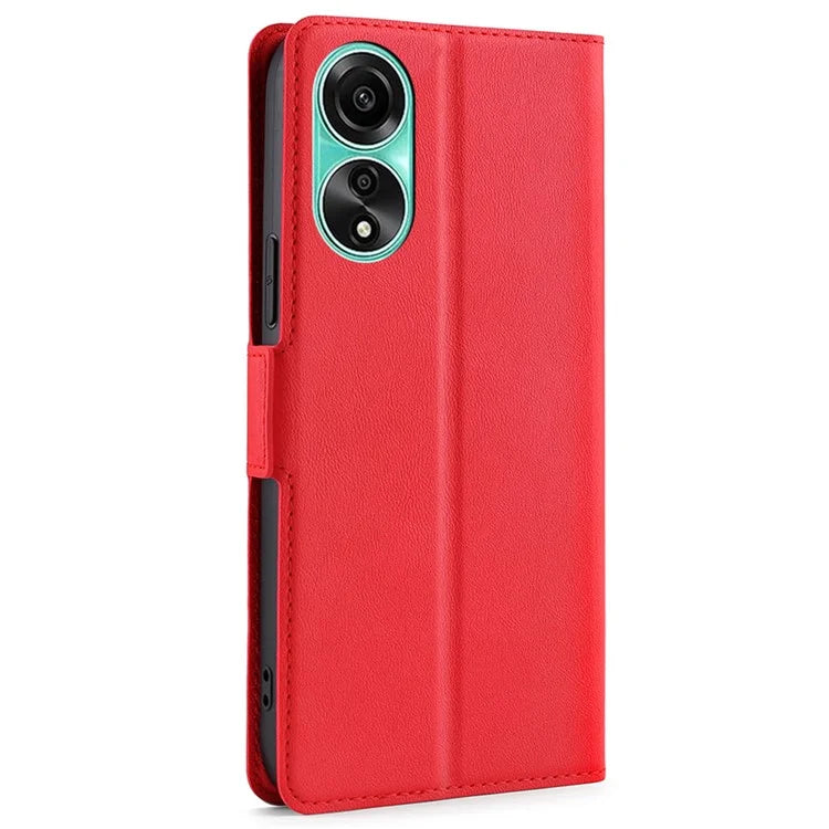 For Oppo A78 4G Case Scratch-resistant Leather Card Slot Phone Cover