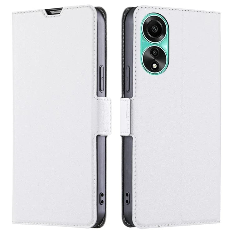 For Oppo A78 4G Case Scratch-resistant Leather Card Slot Phone Cover